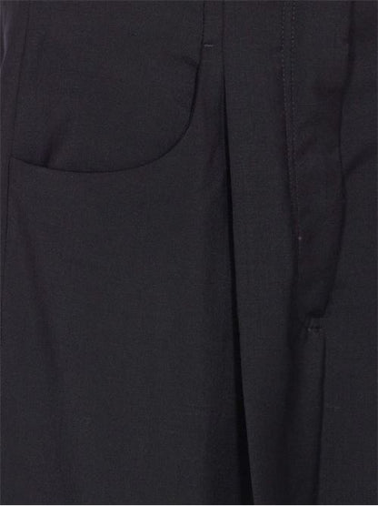 WOOL WIDE-LEG TROUSERS