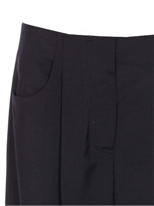 WOOL WIDE-LEG TROUSERS