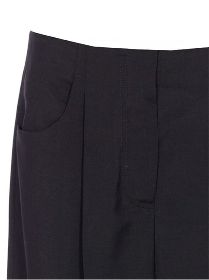 WOOL WIDE-LEG TROUSERS