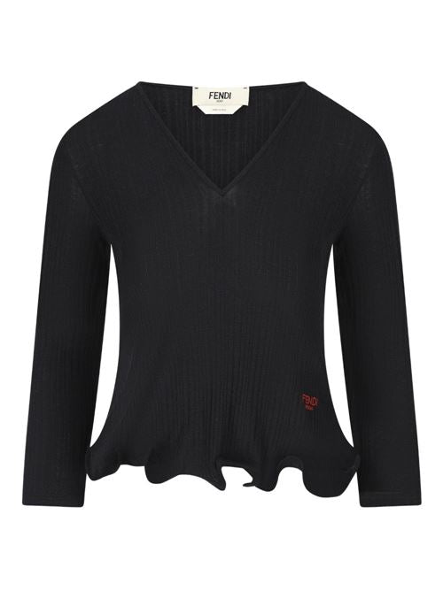 WOOL V-NECKED SWEATER