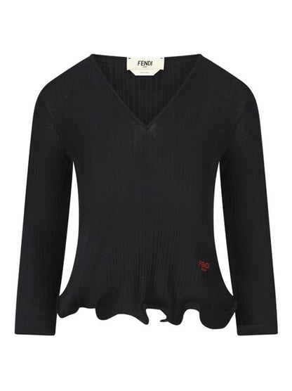 WOOL V-NECKED SWEATER