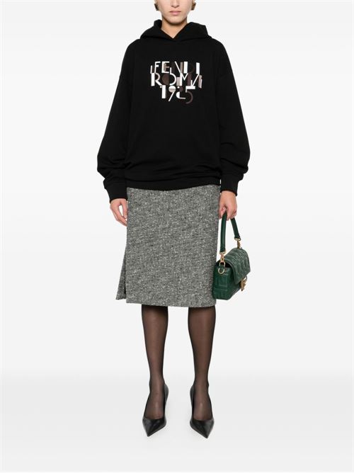 FENDI ROMA COTTON HOODIE