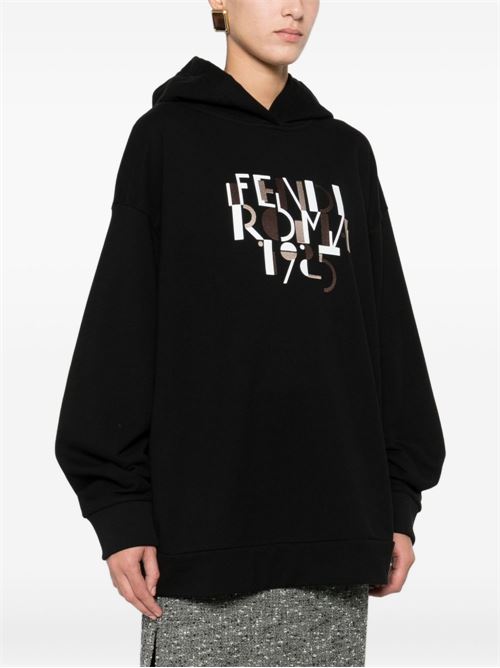FENDI ROMA COTTON HOODIE