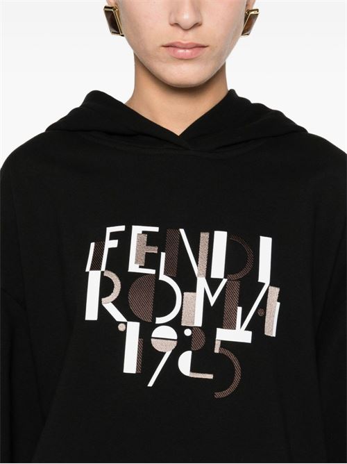 FENDI ROMA COTTON HOODIE