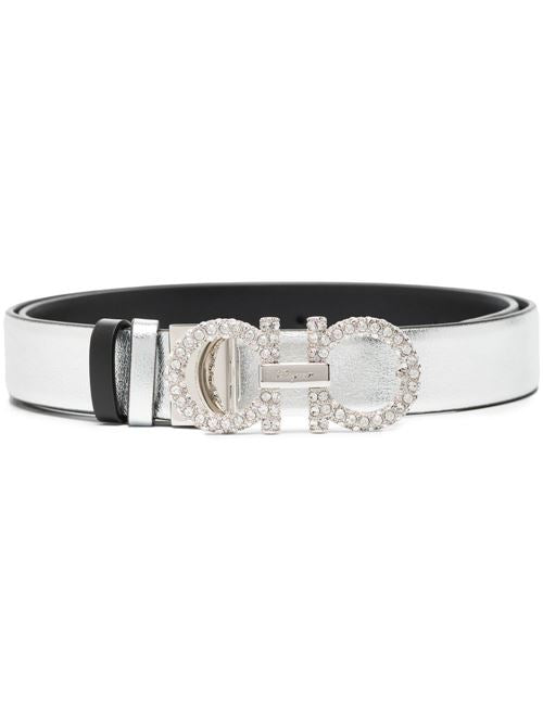 GANCINI STRASS LEATHER BELT