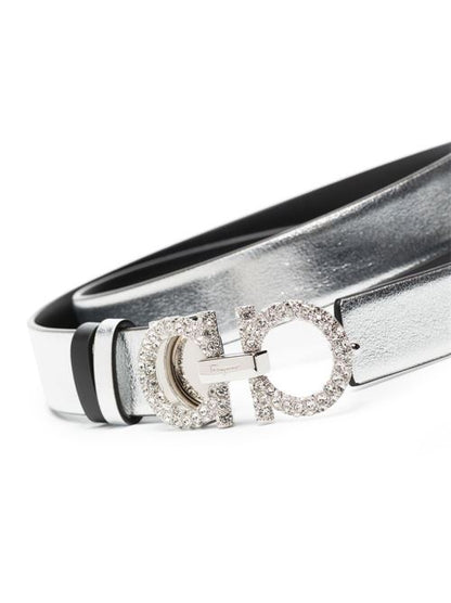 GANCINI STRASS LEATHER BELT