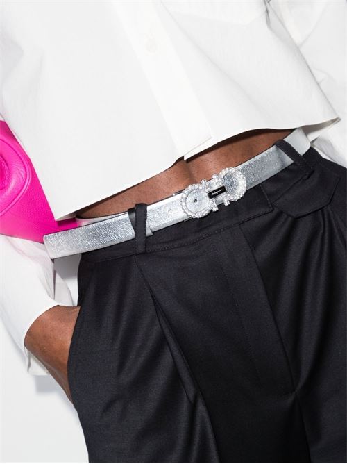 GANCINI STRASS LEATHER BELT