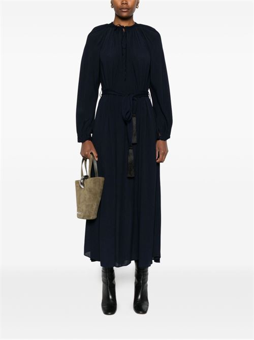 CREPE DE CHINE LONG DRESS