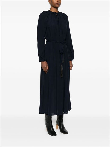 CREPE DE CHINE LONG DRESS