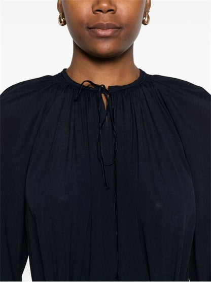 CREPE DE CHINE LONG DRESS