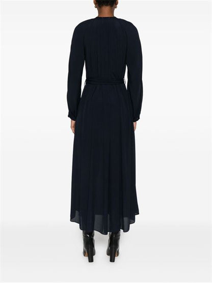 CREPE DE CHINE LONG DRESS