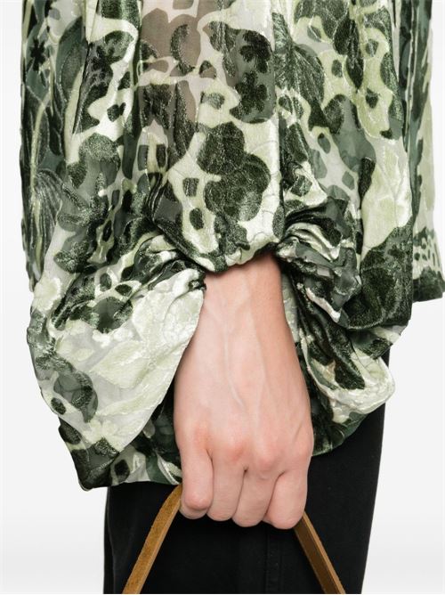 PRINTED SILK BLOUSE