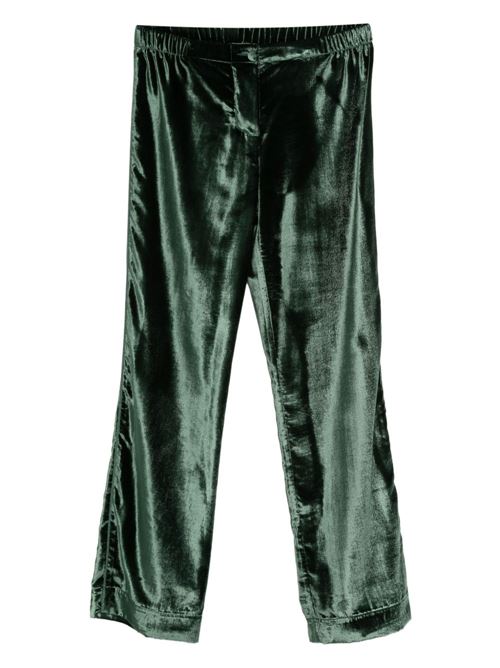 VELVET HIGH-WAISTED TROUSERS