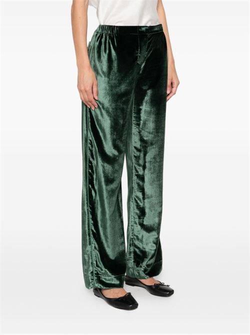 VELVET HIGH-WAISTED TROUSERS