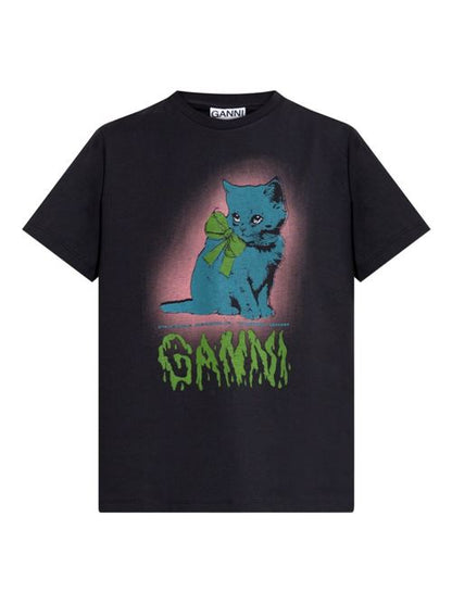NEON KITTY ORGANIC COTTON T-SHIRT