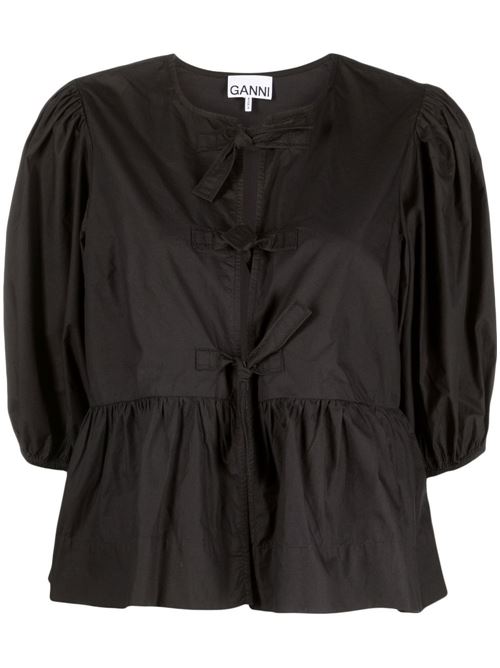 COTTON PEPLUM TOP