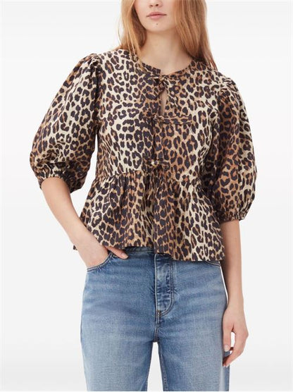 ORGANIC COTTON PEPLUM TOP