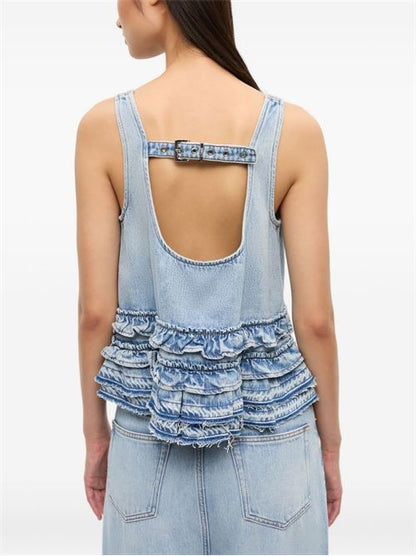 ORGANIC COTTON DENIM TOP