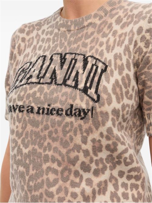 LOGO WOOL T-SHIRT
