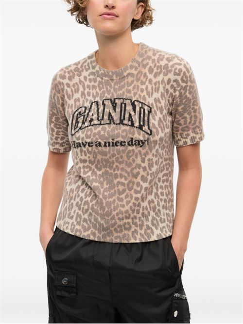 LOGO WOOL T-SHIRT