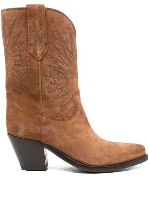 '70 WISH STAR LOW LEATHER BOOTS