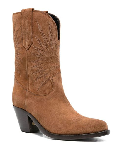 '70 WISH STAR LOW LEATHER BOOTS