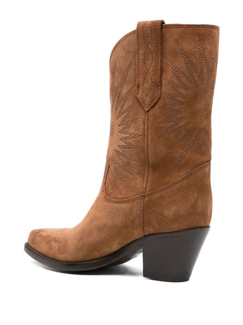 '70 WISH STAR LOW LEATHER BOOTS