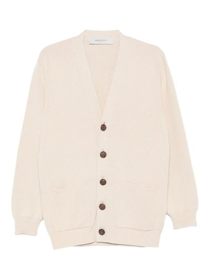 COTTON V-NECKED CARDIGAN