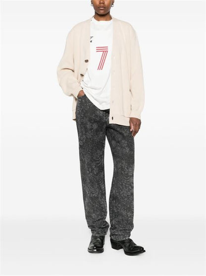 COTTON V-NECKED CARDIGAN