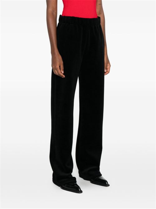 COTTON WIDE-LEG TROUSERS