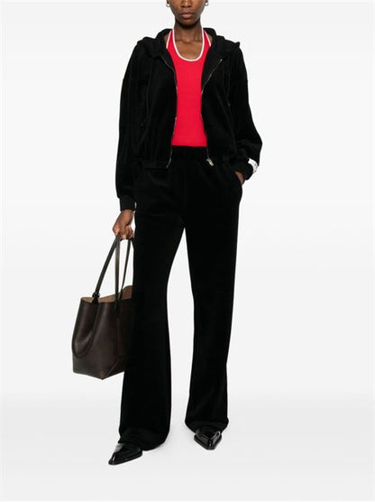 COTTON WIDE-LEG TROUSERS
