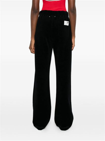 COTTON WIDE-LEG TROUSERS