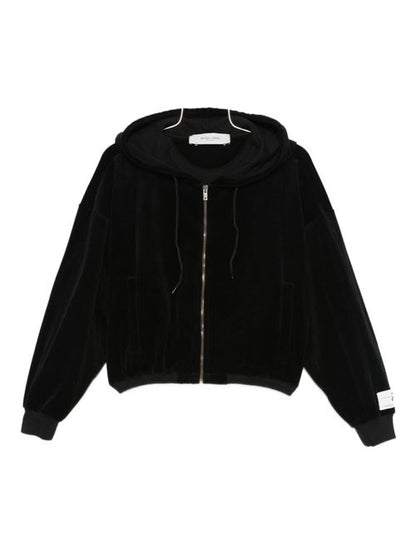 COTTON CROPPED HOODIE
