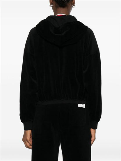 COTTON CROPPED HOODIE