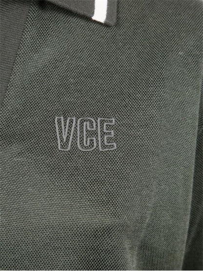 COTTON CROPPED POLO SHIRT