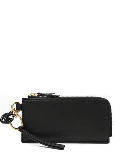 LEATHER ZIPPED CARD CASE