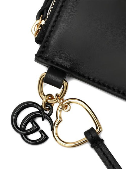 LEATHER ZIPPED CARD CASE