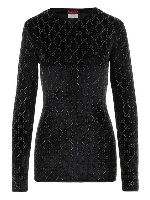GG CRYSTAL CHENILLE T-SHIRT
