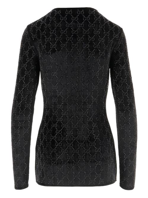 GG CRYSTAL CHENILLE T-SHIRT