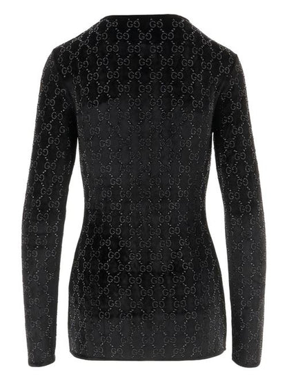 GG CRYSTAL CHENILLE T-SHIRT
