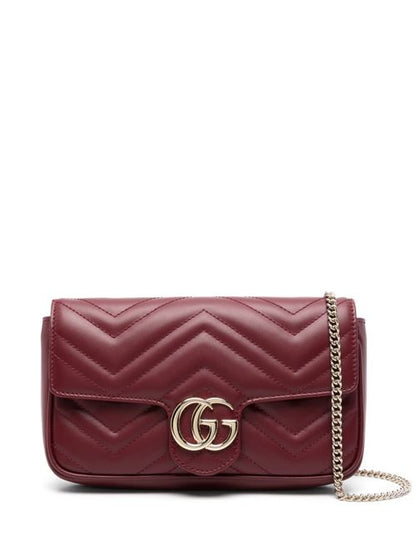 GG MARMONT LEATHER MINI BAG