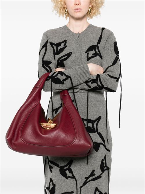 GUCCI SOFTBIT MAXI LEATHER SHOULDER BAG