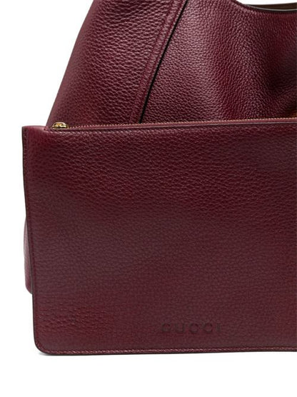 GUCCI SOFTBIT MAXI LEATHER SHOULDER BAG