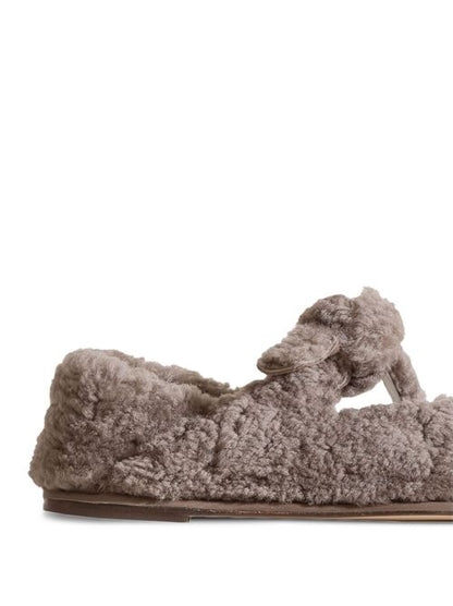 LLASADA SHEARLING BALLET FLATS