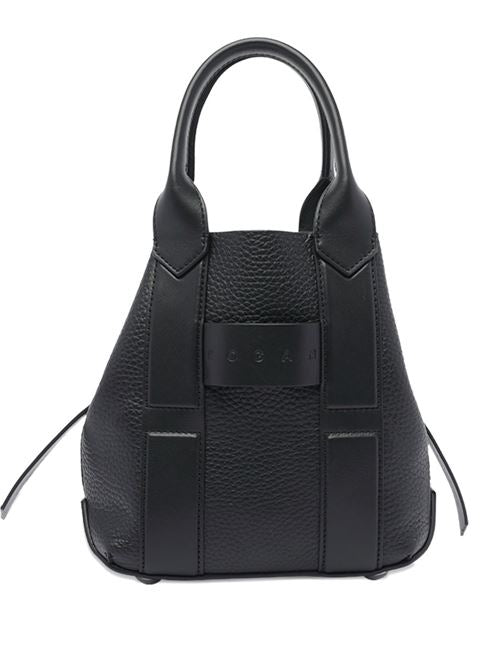 SCRIPT SMALL LEATHER TOTE BAG