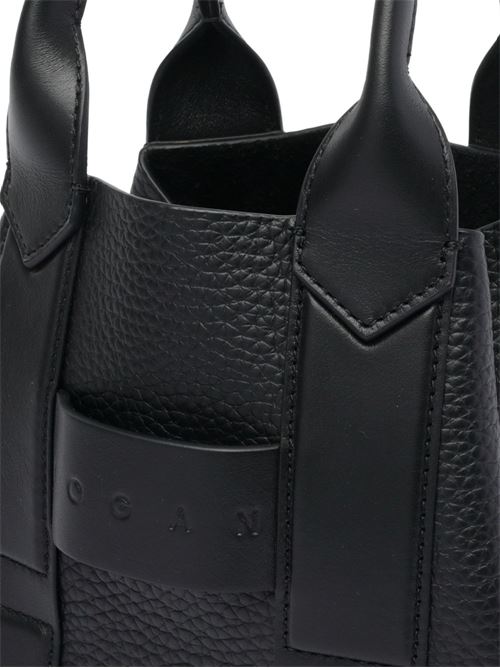 SCRIPT SMALL LEATHER TOTE BAG