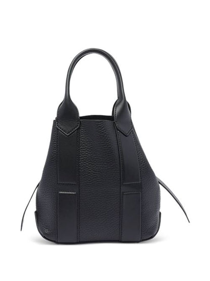 SCRIPT SMALL LEATHER TOTE BAG