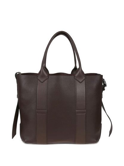 SCRIPT MEDIUM LEATHER TOTE BAG