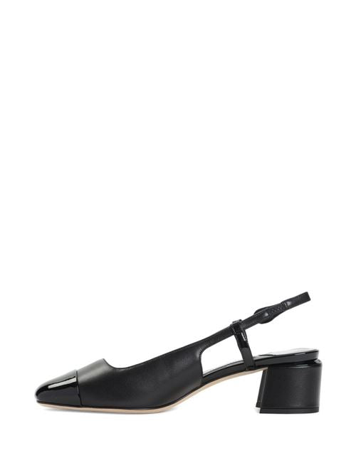ELISA PATENT LEATHER SLINGBACK PUMPS
