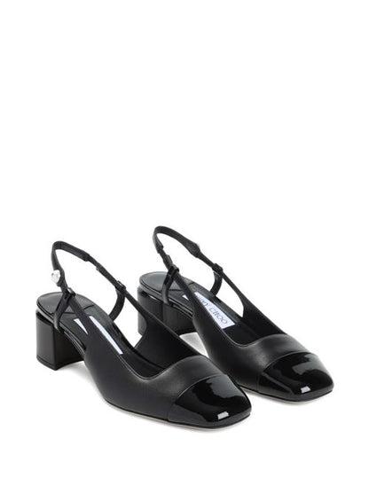 ELISA PATENT LEATHER SLINGBACK PUMPS